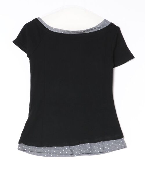 almo(アルモ)の「【LAMPOON】音符レイヤードTシャツ(Tシャツ/カットソー・レディース・ブラック・LARGE/MEDIUM/SMALL)」の6枚目の写真