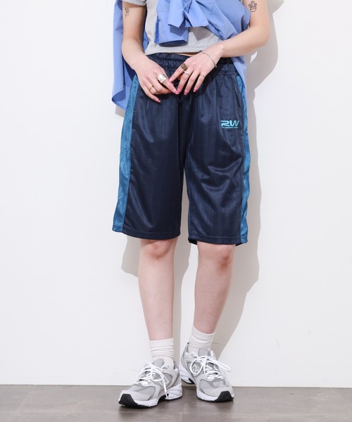 FUNALIVE（ファンアライブ）の「ユニフォーム ロゴ イージーハーフパンツ（その他パンツ・メンズ・ブラック/ライトブルー/ネイビー/グレー・L/LL/M）」の4枚目の写真