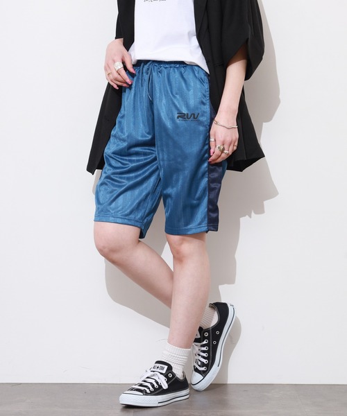 FUNALIVE（ファンアライブ）の「ユニフォーム ロゴ イージーハーフパンツ（その他パンツ・メンズ・ブラック/ライトブルー/ネイビー/グレー・L/LL/M）」の3枚目の写真