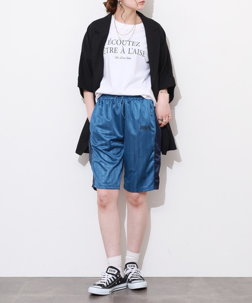 FUNALIVE（ファンアライブ）の「ユニフォーム ロゴ イージーハーフパンツ（その他パンツ・メンズ・ブラック/ライトブルー/ネイビー/グレー・L/LL/M）」の18枚目の写真