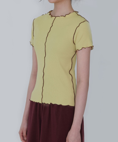 DEVIWEAR(デヴィウェア)の「リバーシブルラインTシャツ DEVI-T0155-オリーブ(Tシャツ/カットソー・レディース・オリーブ・FREE)」の9枚目の写真