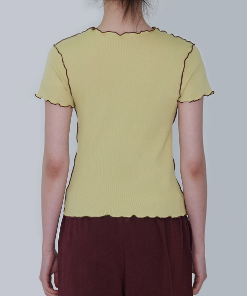 DEVIWEAR(デヴィウェア)の「リバーシブルラインTシャツ DEVI-T0155-オリーブ(Tシャツ/カットソー・レディース・オリーブ・FREE)」の11枚目の写真