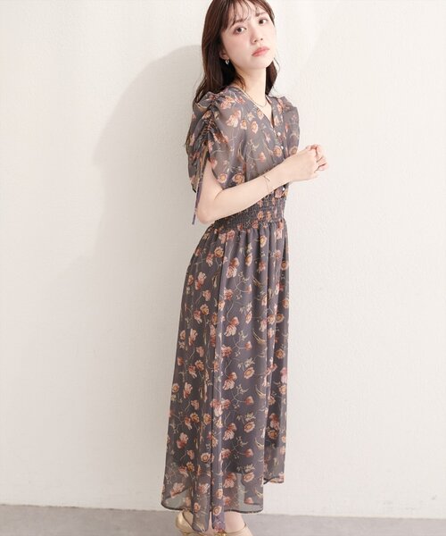 natural couture(ナチュラルクチュール)の「ドロストデザインフレアワンピース(ワンピース・レディース・その他4/その他1/その他2/その他3/ネイビー/ピンク・FREE)」の5枚目の写真