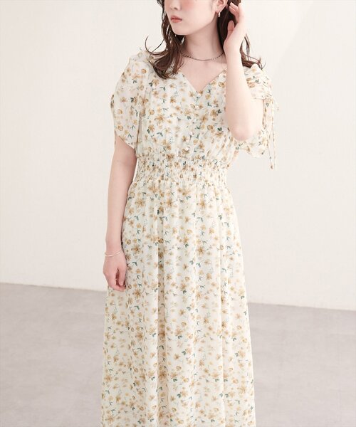 natural couture(ナチュラルクチュール)の「ドロストデザインフレアワンピース(ワンピース・レディース・その他4/その他1/その他2/その他3/ネイビー/ピンク・FREE)」の9枚目の写真