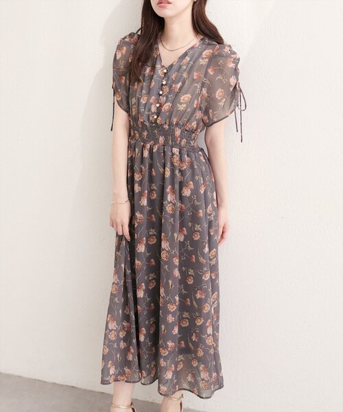natural couture(ナチュラルクチュール)の「ドロストデザインフレアワンピース(ワンピース・レディース・その他4/その他1/その他2/その他3/ネイビー/ピンク・FREE)」の21枚目の写真