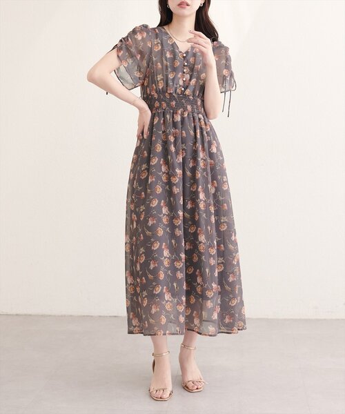 natural couture(ナチュラルクチュール)の「ドロストデザインフレアワンピース(ワンピース・レディース・その他4/その他1/その他2/その他3/ネイビー/ピンク・FREE)」の22枚目の写真