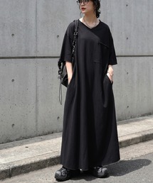 ロング Vネック ワンピース