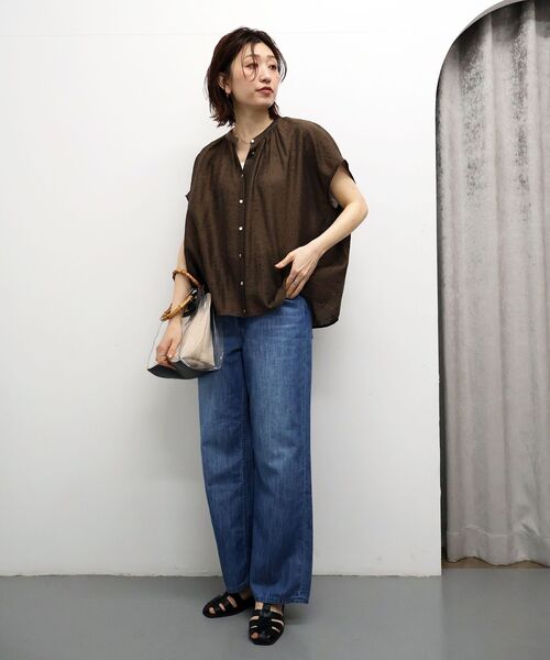 le.coeur blanc（ルクールブラン）の「【手洗い可】ドットギャザー2WAYブラウス（シャツ/ブラウス・レディース・ブラウン/ベージュ/ブラック・38）」の14枚目の写真