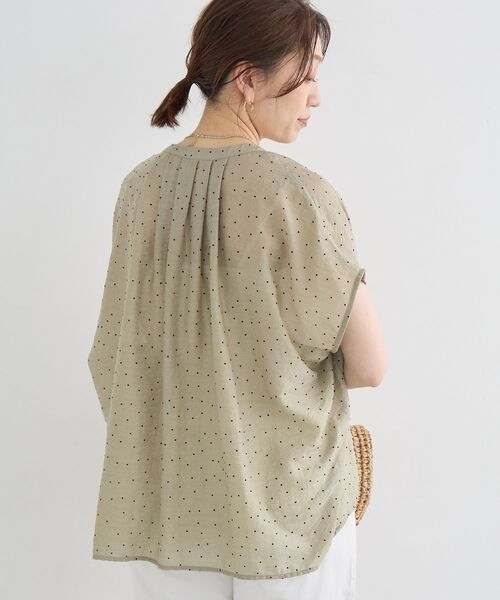 le.coeur blanc（ルクールブラン）の「【手洗い可】ドットギャザー2WAYブラウス（シャツ/ブラウス・レディース・ブラウン/ベージュ/ブラック・38）」の19枚目の写真