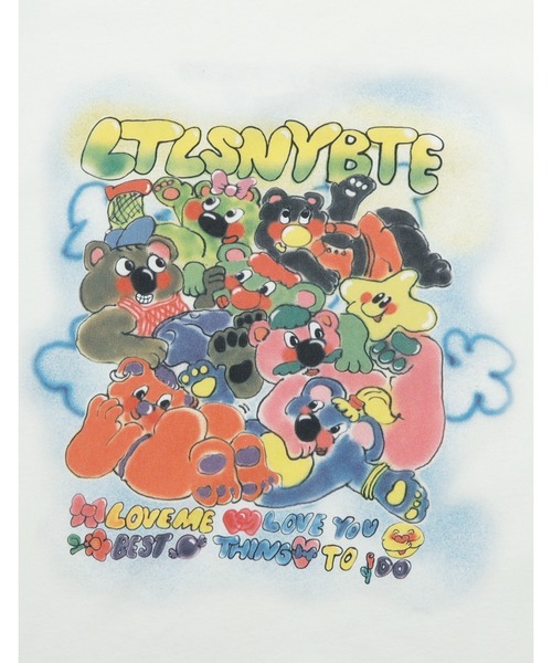 Little sunny bite(リトルサニーバイト)の「★Little sunny bite★anna hopman x little sunny bite animal big tee 26SS(Tシャツ/カットソー・メンズ・ホワイト/ブルー/ブラック・SMALL/MEDIUM)」の7枚目の写真