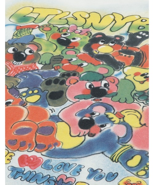 Little sunny bite(リトルサニーバイト)の「★Little sunny bite★anna hopman x little sunny bite animal big tee 26SS(Tシャツ/カットソー・メンズ・ホワイト/ブルー/ブラック・SMALL/MEDIUM)」の8枚目の写真