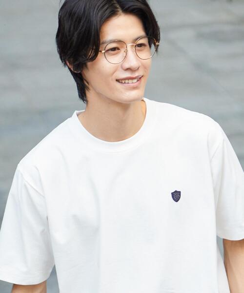THE SHOP TK (ザ ショップ ティーケー )の「メッシュ五分袖カーディガン+半袖Tシャツ セットアイテム 洗濯機OK(カーディガン/ボレロ・メンズ・ネイビー/ブルーグリーン/ライトベージュ・03/04/02)」の4枚目の写真