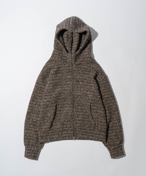 CASPER JOHN(キャスパージョン)の「High neck boucle blouson/ハイネックブークレブルゾン(ブルゾン・メンズ・グレー/レッド・SMALL/X-SMALL/LARGE/MEDIUM)」の13枚目の写真