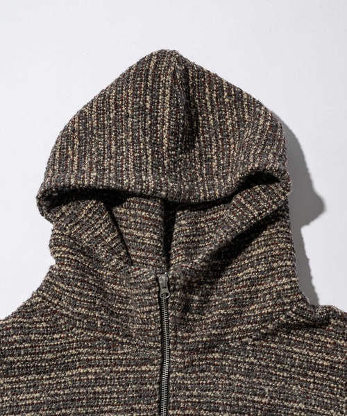 CASPER JOHN(キャスパージョン)の「High neck boucle blouson/ハイネックブークレブルゾン(ブルゾン・メンズ・グレー/レッド・SMALL/X-SMALL/LARGE/MEDIUM)」の15枚目の写真