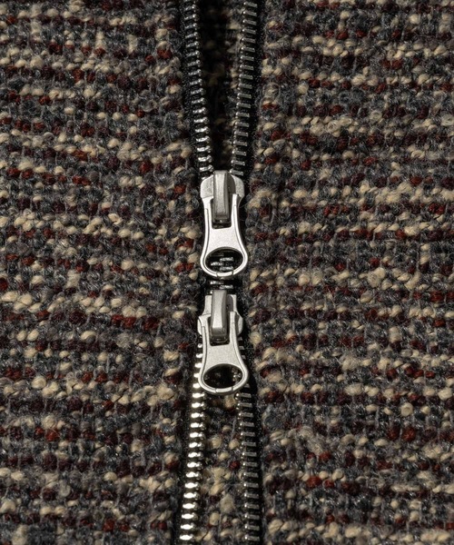 CASPER JOHN(キャスパージョン)の「High neck boucle blouson/ハイネックブークレブルゾン(ブルゾン・メンズ・グレー/レッド・SMALL/X-SMALL/LARGE/MEDIUM)」の18枚目の写真
