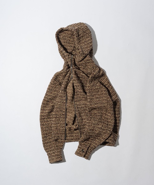 CASPER JOHN(キャスパージョン)の「High neck boucle blouson/ハイネックブークレブルゾン(ブルゾン・メンズ・グレー/レッド・SMALL/X-SMALL/LARGE/MEDIUM)」の22枚目の写真