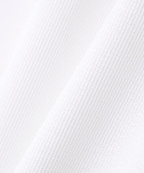 Jack Bunny!!(ジャックバニー)の「【Jack Bunny!!】レイブロックドライワッフル半袖モックネックカットソー(Tシャツ/カットソー・レディース・ブラック/ホワイト・SMALL/LARGE/MEDIUM)」の9枚目の写真
