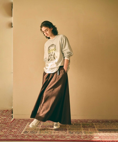 kha:ki(カーキ)の「「KHA:KI / カーキ」L/S TEE -CLASSICAL-(Tシャツ/カットソー・レディース・ホワイト/グレー/ブラック・FREE)」の7枚目の写真