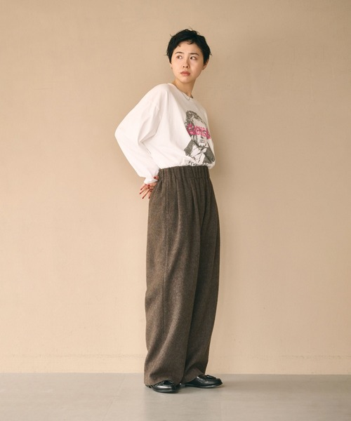 kha:ki(カーキ)の「「KHA:KI / カーキ」L/S TEE -CLASSICAL-(Tシャツ/カットソー・レディース・ホワイト/グレー/ブラック・FREE)」の14枚目の写真