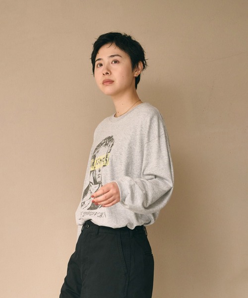 kha:ki(カーキ)の「「KHA:KI / カーキ」L/S TEE -CLASSICAL-(Tシャツ/カットソー・レディース・ホワイト/グレー/ブラック・FREE)」の19枚目の写真
