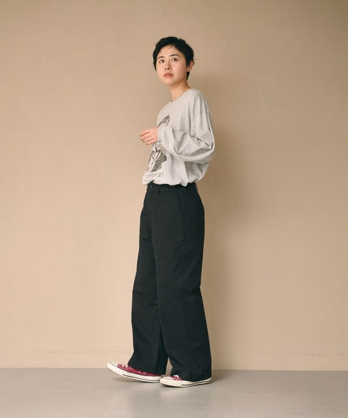 kha:ki(カーキ)の「「KHA:KI / カーキ」L/S TEE -CLASSICAL-(Tシャツ/カットソー・レディース・ホワイト/グレー/ブラック・FREE)」の20枚目の写真