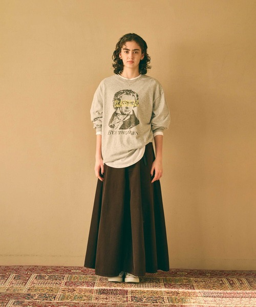 kha:ki(カーキ)の「「KHA:KI / カーキ」L/S TEE -CLASSICAL-(Tシャツ/カットソー・レディース・ホワイト/グレー/ブラック・FREE)」の21枚目の写真