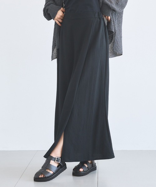 BARNYARDSTORM（バンヤードストーム）の「BARNYARDSTORM / プリットイージーラップスカート（スカート・レディース・ベージュ/ブラック・S/M）」の20枚目の写真