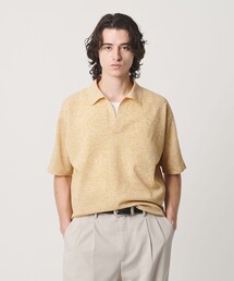 KNITEE リネンブレンド ミラノ スキッパー ニット Tシャツ ウォッシャブル