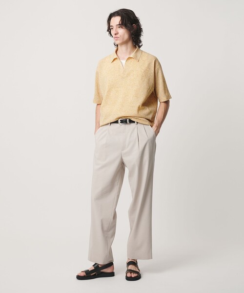 BEAUTY&YOUTH UNITED ARROWS(ビューティーアンドユースユナイテッドアローズ)の「KNITEE リネンブレンド メリノ スキッパー ニット Tシャツ ウォッシャブル(ニット/セーター・メンズ・ブラック/ライトグレー/イエロー・S/L/M/XL)」の19枚目の写真