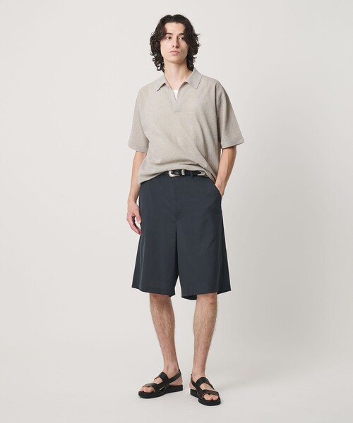 BEAUTY&YOUTH UNITED ARROWS(ビューティーアンドユースユナイテッドアローズ)の「KNITEE リネンブレンド メリノ スキッパー ニット Tシャツ ウォッシャブル(ニット/セーター・メンズ・ブラック/ライトグレー/イエロー・S/L/M/XL)」の5枚目の写真