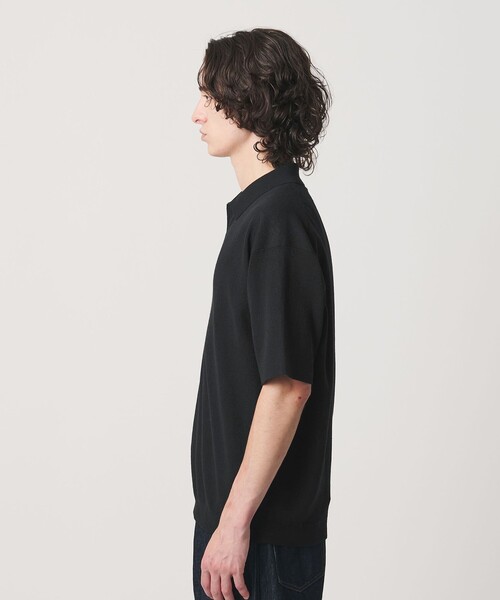 BEAUTY&YOUTH UNITED ARROWS(ビューティーアンドユースユナイテッドアローズ)の「KNITEE リネンブレンド メリノ スキッパー ニット Tシャツ ウォッシャブル(ニット/セーター・メンズ・ブラック/ライトグレー/イエロー・S/L/M/XL)」の7枚目の写真