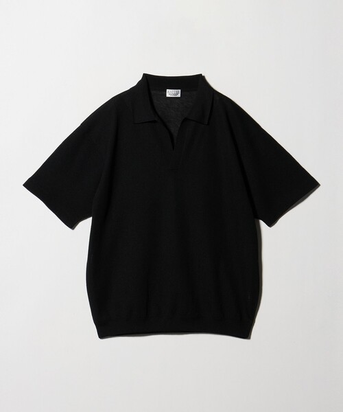BEAUTY&YOUTH UNITED ARROWS(ビューティーアンドユースユナイテッドアローズ)の「KNITEE リネンブレンド メリノ スキッパー ニット Tシャツ ウォッシャブル(ニット/セーター・メンズ・ブラック/ライトグレー/イエロー・S/L/M/XL)」の9枚目の写真