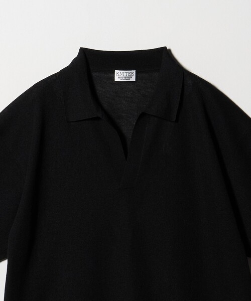 BEAUTY&YOUTH UNITED ARROWS(ビューティーアンドユースユナイテッドアローズ)の「KNITEE リネンブレンド メリノ スキッパー ニット Tシャツ ウォッシャブル(ニット/セーター・メンズ・ブラック/ライトグレー/イエロー・S/L/M/XL)」の10枚目の写真