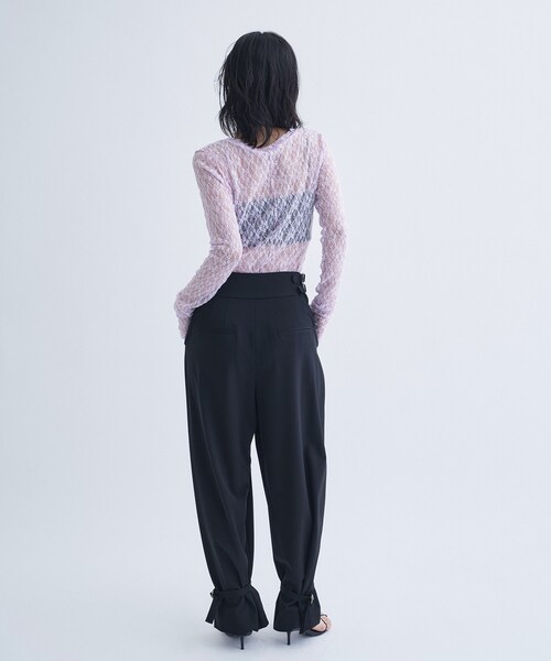 CODE A（コードエー）の「bound edge pants（その他パンツ・レディース・ブラウン系その他/ブラック・34/36/38）」の7枚目の写真