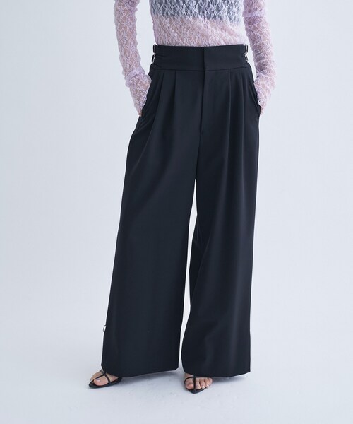 CODE A（コードエー）の「bound edge pants（その他パンツ・レディース・ブラウン系その他/ブラック・34/36/38）」の10枚目の写真