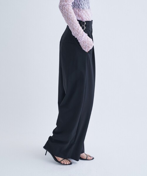 CODE A（コードエー）の「bound edge pants（その他パンツ・レディース・ブラウン系その他/ブラック・34/36/38）」の11枚目の写真