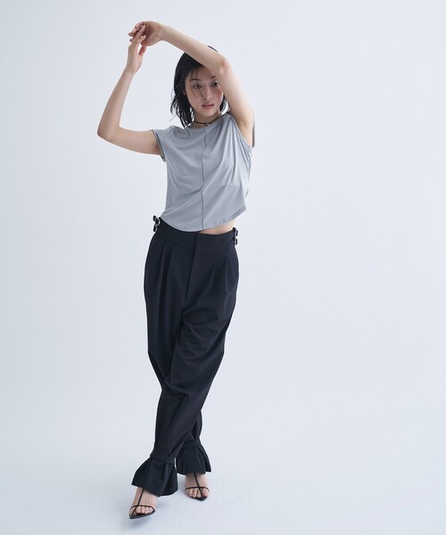 CODE A（コードエー）の「bound edge pants（その他パンツ・レディース・ブラウン系その他/ブラック・34/36/38）」の13枚目の写真