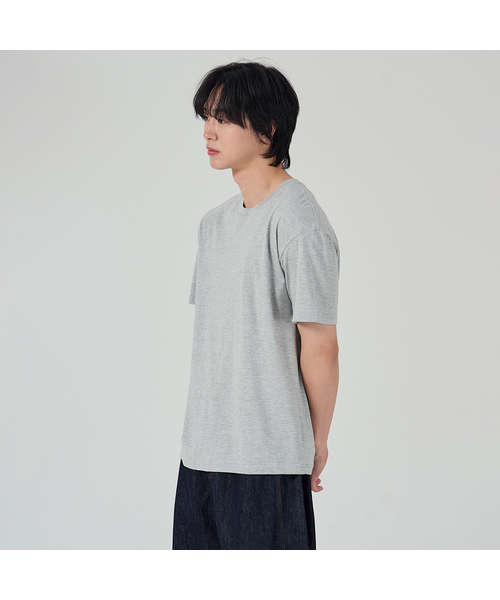 OWSA(オウサ)の「ベーシック無地半袖Tシャツ6色(Tシャツ/カットソー・メンズ・ホワイト/ブラック/ネイビー/ブラウン/グレー/チャコール・MEDIUM/LARGE/X-LARGE)」の3枚目の写真