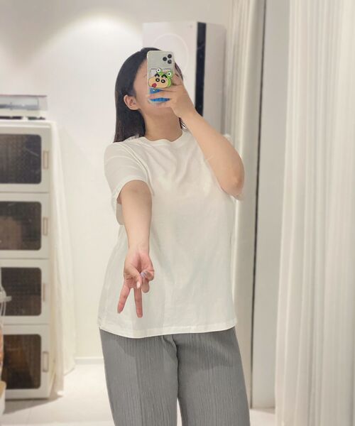 OWSA(オウサ)の「ベーシック無地半袖Tシャツ6色(Tシャツ/カットソー・メンズ・ホワイト/ブラック/ネイビー/ブラウン/グレー/チャコール・MEDIUM/LARGE/X-LARGE)」の18枚目の写真