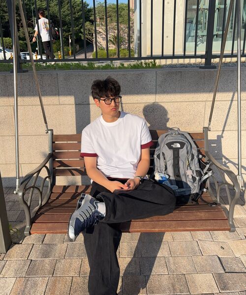 OWSA(オウサ)の「ベーシック無地半袖Tシャツ6色(Tシャツ/カットソー・メンズ・ホワイト/ブラック/ネイビー/ブラウン/グレー/チャコール・MEDIUM/LARGE/X-LARGE)」の9枚目の写真