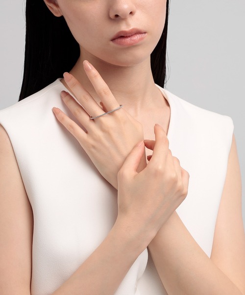 PLUS VENDOME(プラス ヴァンドーム)の「FINELINETATTOO_ダブルフィンガーリング(リング・レディース・シルバー/ゴールド・M)」の8枚目の写真