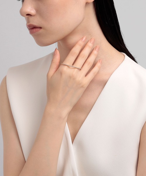 PLUS VENDOME(プラス ヴァンドーム)の「FINELINETATTOO_ダブルフィンガーリング(リング・レディース・シルバー/ゴールド・M)」の12枚目の写真