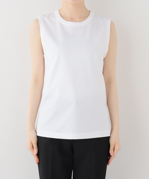 AP STUDIO(エーピーストゥディオ)の「ノースリーブTシャツ(Tシャツ/カットソー・レディース・ホワイト/ブラック・FREE)」の22枚目の写真