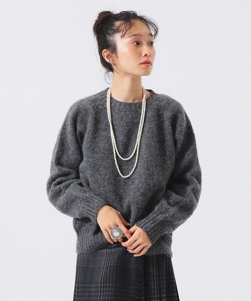 NOR'EASTERLY(ノアイースターリー)の「【別注】Nor’Easterly / ビッグ クルー ネック(ニット/セーター・レディース・オレンジ系その他/ブルー系その他2/パープル/ピンク/ブラウン/グレー系その他・ONE SIZE)」の1枚目の写真