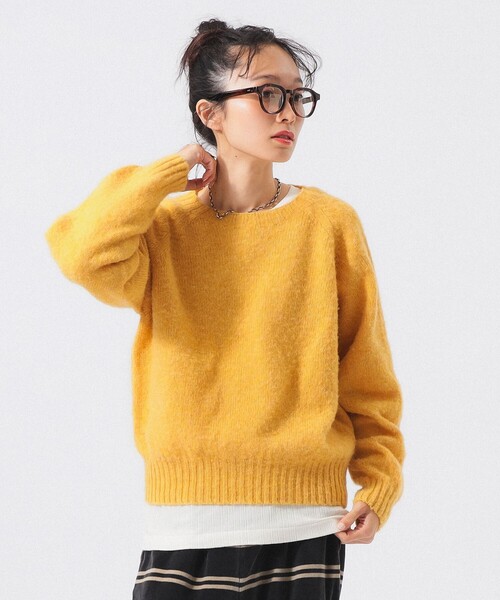 NOR'EASTERLY(ノアイースターリー)の「【別注】Nor’Easterly / ビッグ クルー ネック(ニット/セーター・レディース・オレンジ系その他/ブルー系その他2/パープル/ピンク/ブラウン/グレー系その他・ONE SIZE)」の6枚目の写真