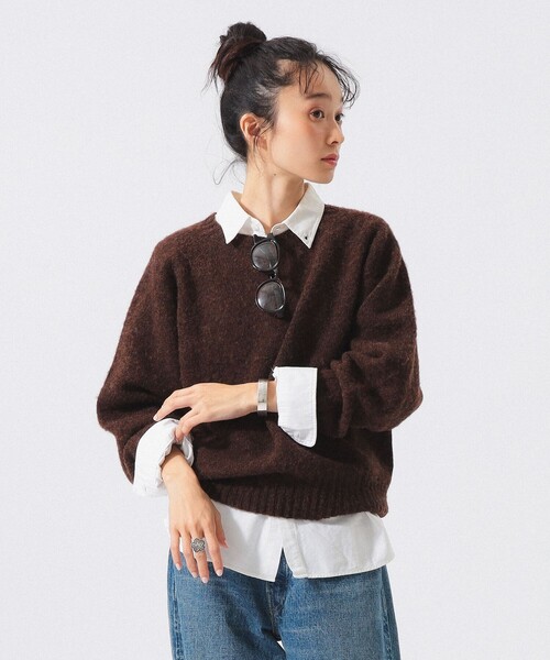 NOR'EASTERLY(ノアイースターリー)の「【別注】Nor’Easterly / ビッグ クルー ネック(ニット/セーター・レディース・オレンジ系その他/ブルー系その他2/パープル/ピンク/ブラウン/グレー系その他・ONE SIZE)」の14枚目の写真