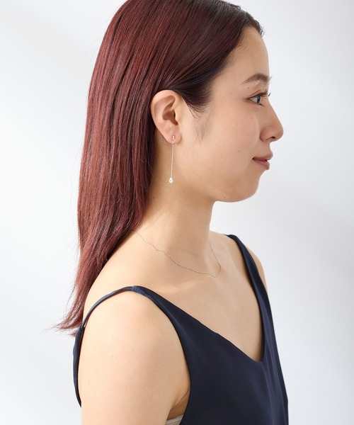 CALIN　STANDARD（カリンスタンダード）の「◆金属アレルギー対応◆◆made in japan◆【痛くない】【落ちにくい】【ストレスフリーな着け心地】　ドロップキュービックジルコニア　ループフィットイヤリング（イヤリング・レディース・シルバー/ゴールド/ピンクゴールド・FREE）」の17枚目の写真