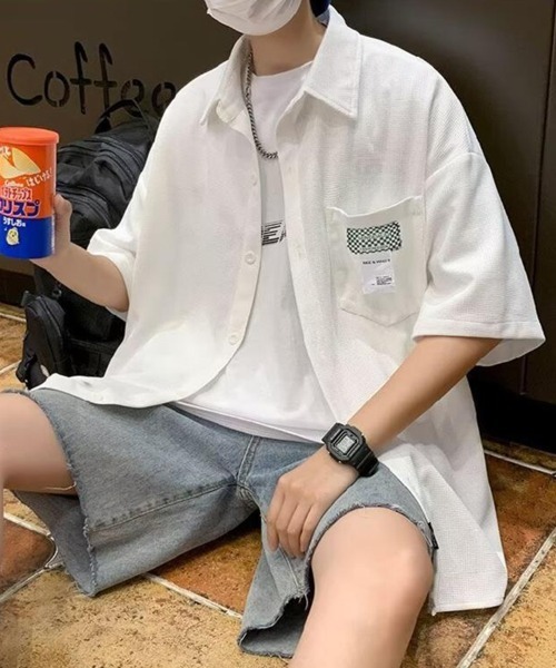セール】Waffle Pocket Shirt ワッフルポケットシャツ（シャツ