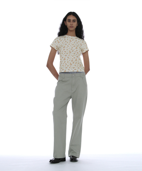 PARTIMENTO WOMEN（パルティメントウィメン）の「フローラルプリントショートスリーブTシャツ_クリーム（Tシャツ/カットソー・レディース・その他・SMALL/MEDIUM）」の6枚目の写真