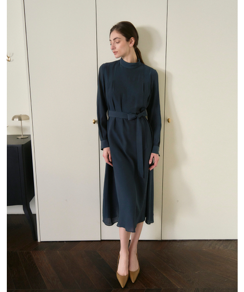 GIEMAR（ジエマル）の「ハーフネックドレス ネイビー（ワンピース・レディース・その他・SMALL/MEDIUM）」の6枚目の写真